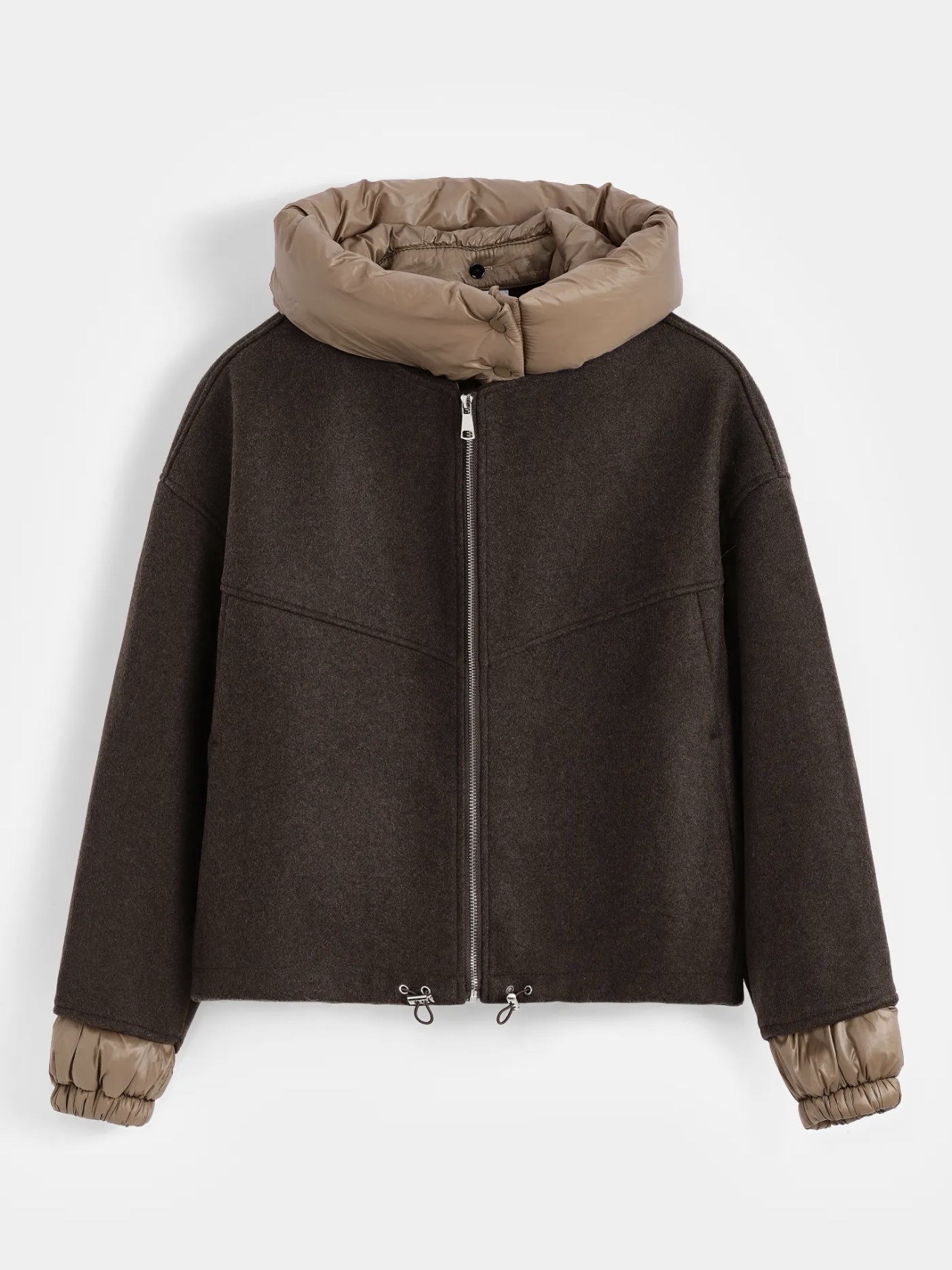 Bomber jacket met capuchon brown - Afbeelding 5
